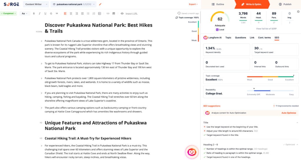 Using advanced ChatGPT tools that include additional SEO functionality