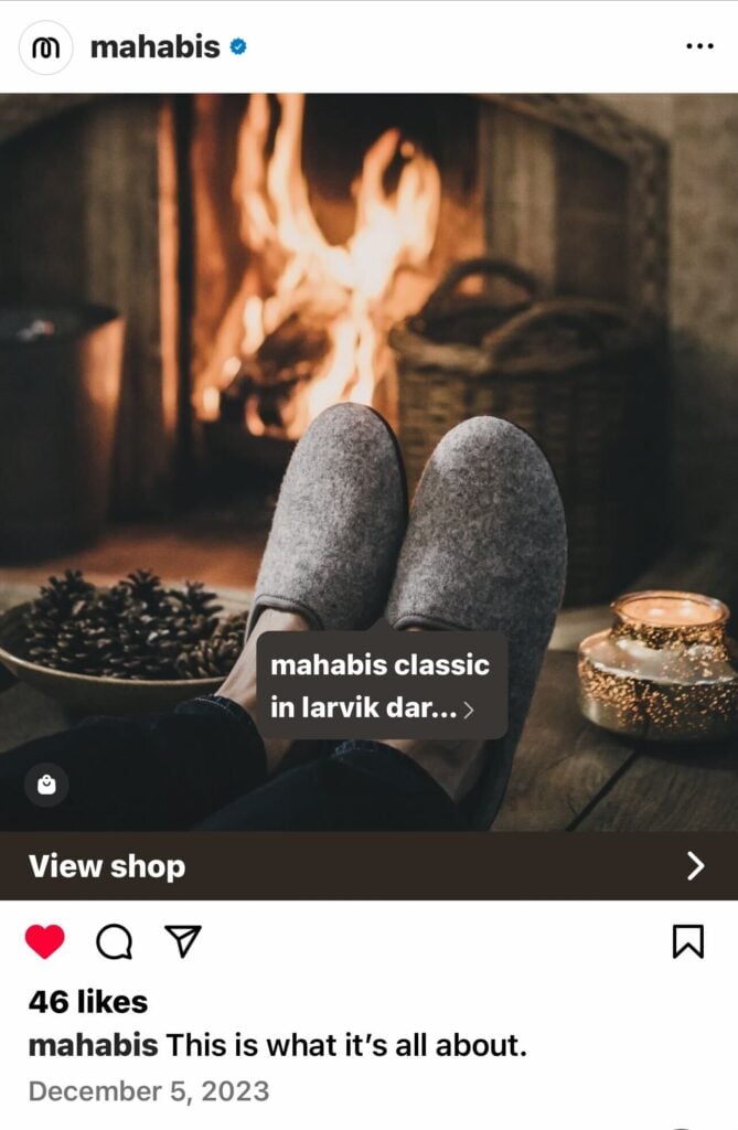 Mahabis does Instagram social selling perfectly!