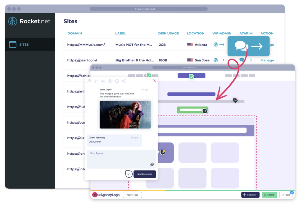 Leverage Atarim for managing website changes for clients