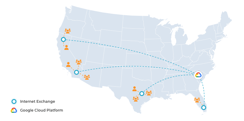 Internet Exchanges act like the freeway interchanges of the Internet