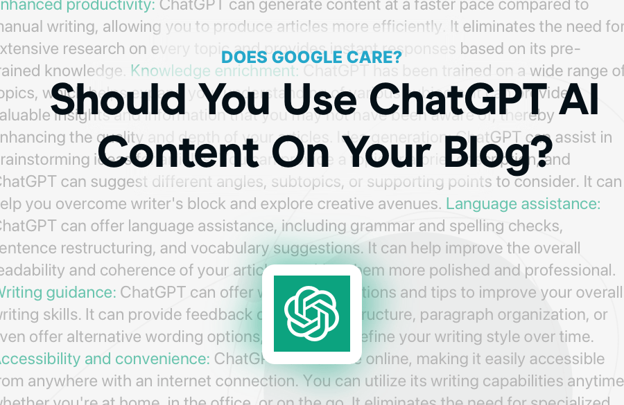 Should You Use ChatGPT AI Content On Your Blog? I Made 4 Websites To Test SEO!