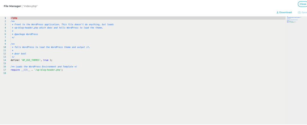 WordPress File Manager