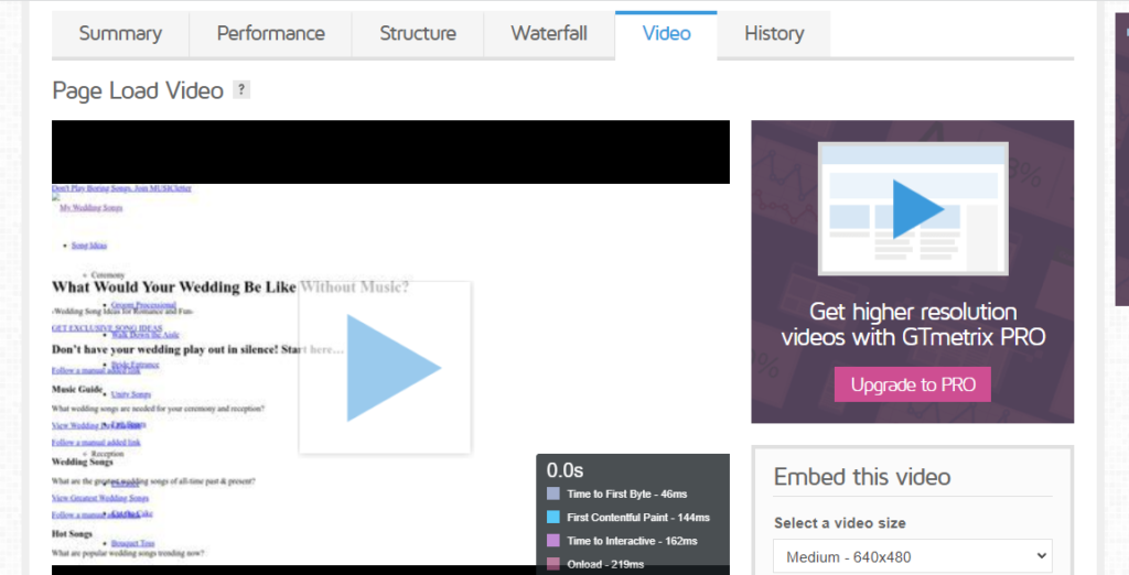 gtmetrix video siteload - Is GTmetrix Accurate To Measure Core Web Vitals? Q/A Session - We Asked Them! - Is GTmetrix Accurate