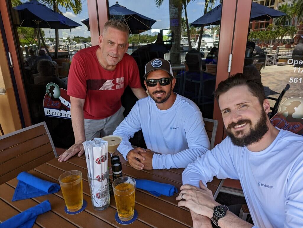 Rocket.net team spending some time together at our first offsite meeting
