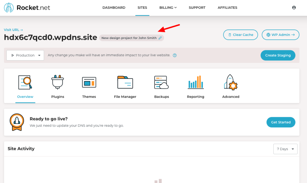 view site label - Introducing: Site Labels for WordPress -
