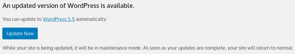 Always update WordPress to the latest version