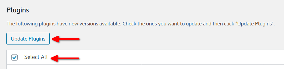 wordpress admin plugin update panel updates annotated - Stay Safe and Keep Your WordPress Up To Date - WordPress Up To Date