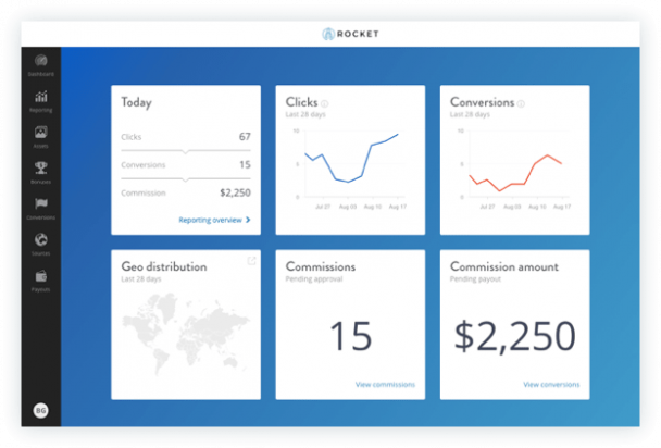 Rocket.net Affiliate Program Dashboard